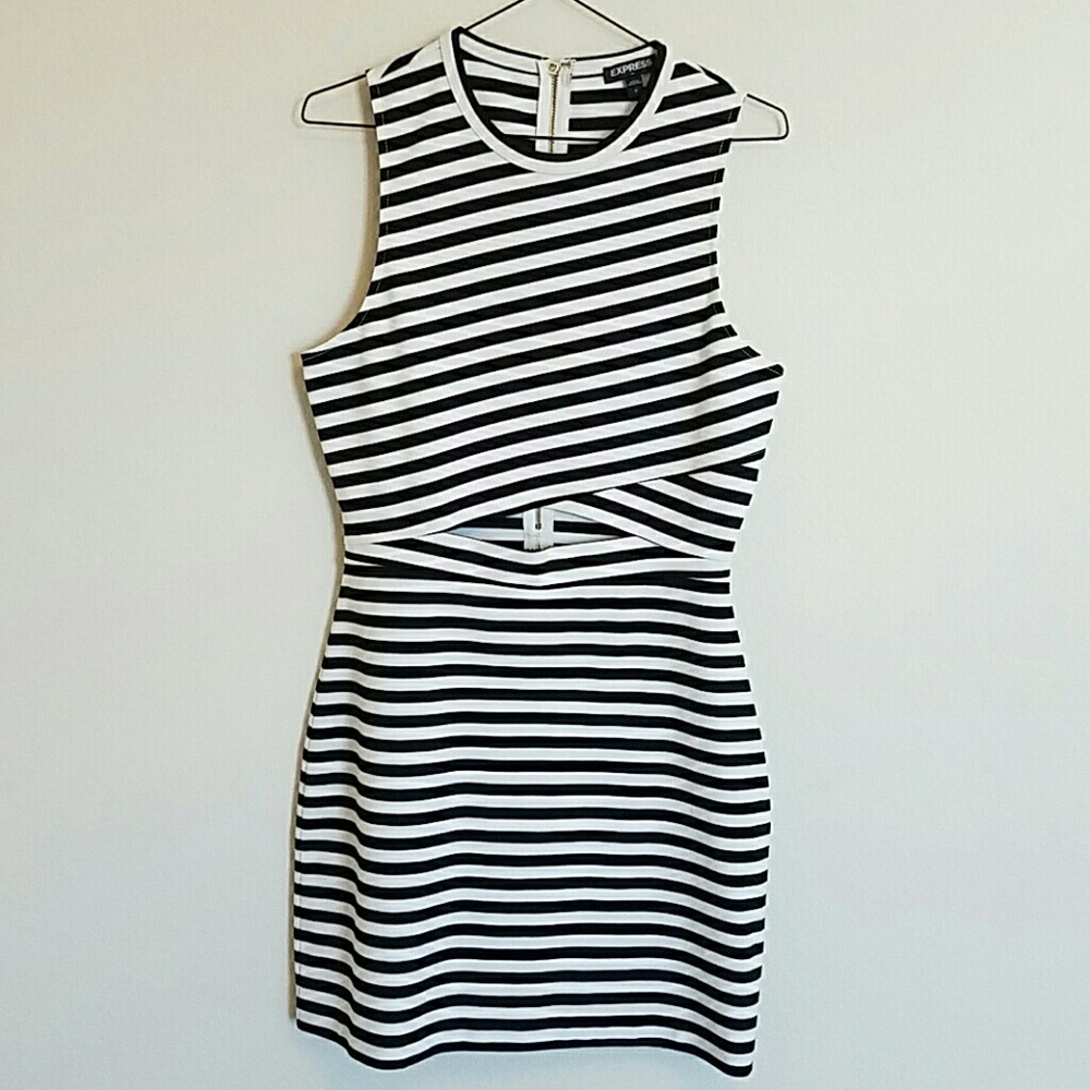 Black & White Express Bodycon Dress